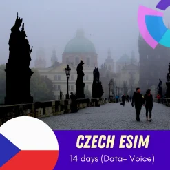 Czech eSIM 14 Days data and voice