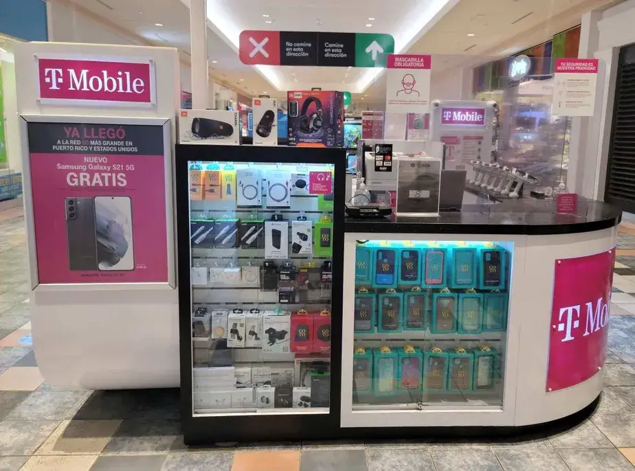 T-Mobile kiosk at Airport